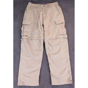Rei Convertible Pants Mens‎ 32x30  Khaki Beige Cargo Hiking Nylon Outdoor